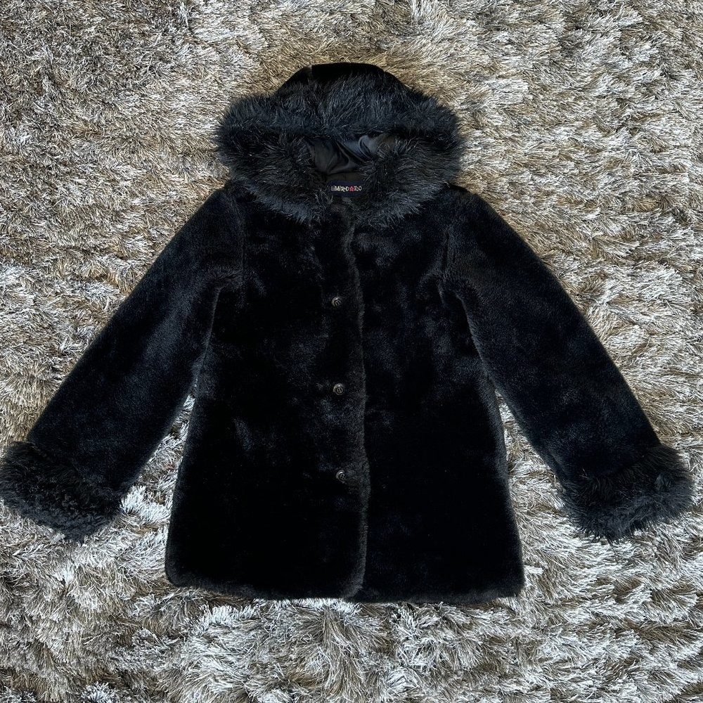 WINTER COAT, LIMITED TOO JACKET - WARM, HEAVY, GORGEOUS FAUX FUR, HOOD/LINED - Picture 2 of 6